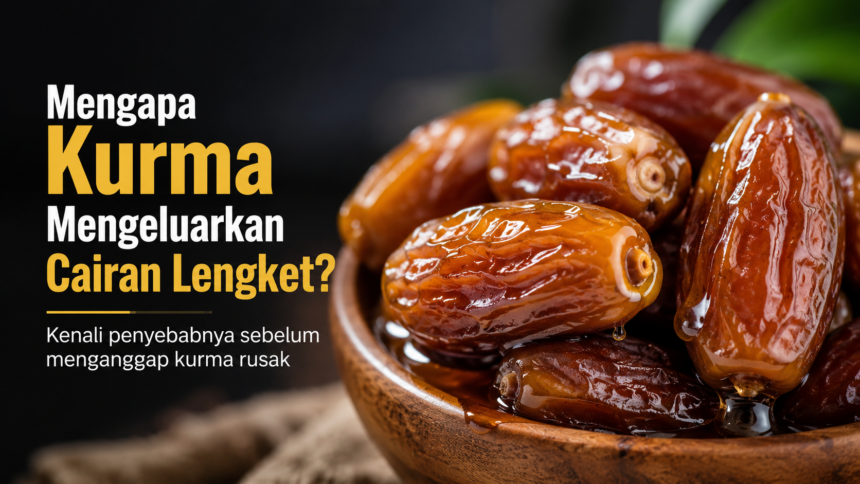 Mengapa Kurma Mengeluarkan Cairan Lengket? Kenali Penyebabnya Sebelum Menganggap Kurma Rusak