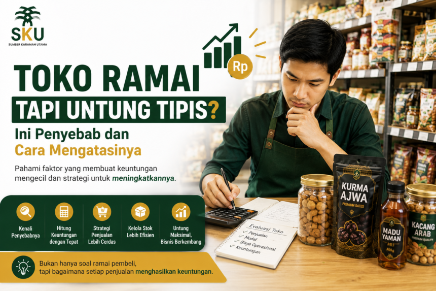 Toko Ramai Tapi Untung Tipis? Ini Penyebab dan Cara Mengatasinya